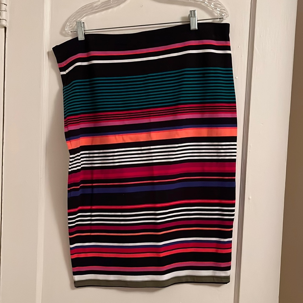 Multi colored bodycon skirt